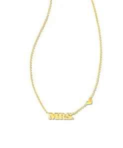 Kendra Scott Mrs. Pendant Necklace In Gold