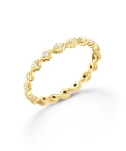 Kendra Scott Nicolette 14k Yellow Gold Band Ring In White Diamond -Earrings Bracelets Elegant Shop kendra scott nicolette band ring 14k yellow gold white diamond 01 lg