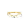 Kendra Scott Noelle 14k Yellow Gold Band Ring In White Diamond