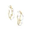 Kendra Scott Noelle 14k Yellow Gold Hoop Earrings In White Diamond -Earrings Bracelets Elegant Shop kendra scott noelle hoop earrings 14k yellow gold white diamond 00