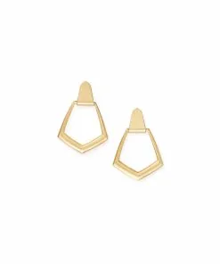 Kendra Scott Paxton Hoop Earrings In Gold