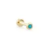 Kendra Scott Reeve Mini 14K Yellow Gold Single Stud Earring In Turquoise -Earrings Bracelets Elegant Shop kendra scott reeve piercing stud gold turquoise 00 lg