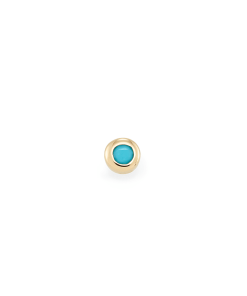 Kendra Scott Reeve Mini 14K Yellow Gold Single Stud Earring In Turquoise -Earrings Bracelets Elegant Shop kendra scott reeve piercing stud gold turquoise 01 lg