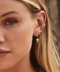 Kendra Scott Shiva Vintage Gold Ear Cuff -Earrings Bracelets Elegant Shop kendra scott shiva ear cuff vintage gold vintage gold 4