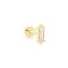 Kendra Scott Sianna Mini 14k Yellow Gold Single Stud Earring In White Diamond -Earrings Bracelets Elegant Shop kendra scott sianna piercing stud gold diamond 00 lg