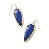 Kendra Scott Skylar Vintage Gold Drop Earrings In Blue Lapis -Earrings Bracelets Elegant Shop kendra scott skylar drop earrings vintage gold blue lapis 00