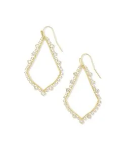 Kendra Scott Sophee Crystal Drop Earrings In Gold