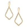Kendra Scott Sophia Clip On Drop Earrings In Gold -Earrings Bracelets Elegant Shop kendra scott sophia earring gold na 00 lg