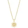 Kendra Scott Star Charm Pendant Necklace In Gold -Earrings Bracelets Elegant Shop kendra scott starburst charm pendant necklace gold 00 lg