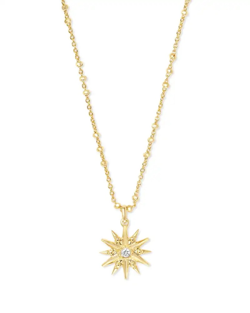 Kendra Scott Star Charm Pendant Necklace In Gold 3 Kendra Scott Star Charm Pendant Necklace In Gold