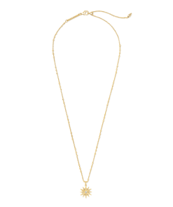 Kendra Scott Star Charm Pendant Necklace In Gold 9 Kendra Scott Star Charm Pendant Necklace In Gold -Earrings Bracelets Elegant Shop kendra scott starburst charm pendant necklace gold 01 lg