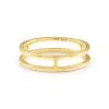 Kendra Scott Bennett Double Band Ring In 18k Yellow Gold Vermeil -Earrings Bracelets Elegant Shop kendra scott sterling bennett double band ring 18k yellow gold vermeil 00 lg