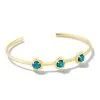 Kendra Scott Susie Gold Cuff Bracelet In Marine Kyocera Opal -Earrings Bracelets Elegant Shop kendra scott susie cuff bracelet gold marine opal 00