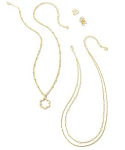 Kendra Scott Susie Convertible Multi Strand Necklace In Gold -Earrings Bracelets Elegant Shop kendra scott susie multi strand necklace gold 02