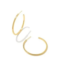 Kendra Scott Sylvie Hoop Earrings In Gold