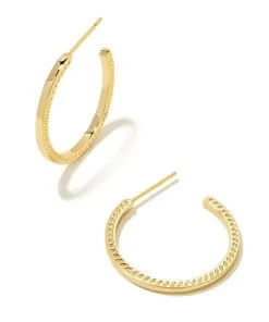 Kendra Scott Sylvie Small Hoop Earrings In Gold