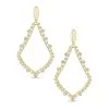 Kendra Scott Sophee Crystal Clip-On Drop Earrings In Gold -Earrings Bracelets Elegant Shop kendra scotta scott sophee crystal drop clip on earring open frame gold brass white cz 00 lg